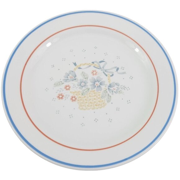 Corelle COUNTRY CORNFLOWER Blue Ribbon Basket Salad Luncheon Plates - Set of 5 - Picture 16 of 16